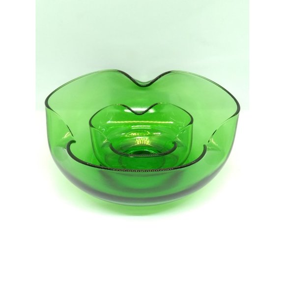 Anchor hocking Modern Accent collection spearmint G200/119 trifold chip ndip set - Picture 2 of 12